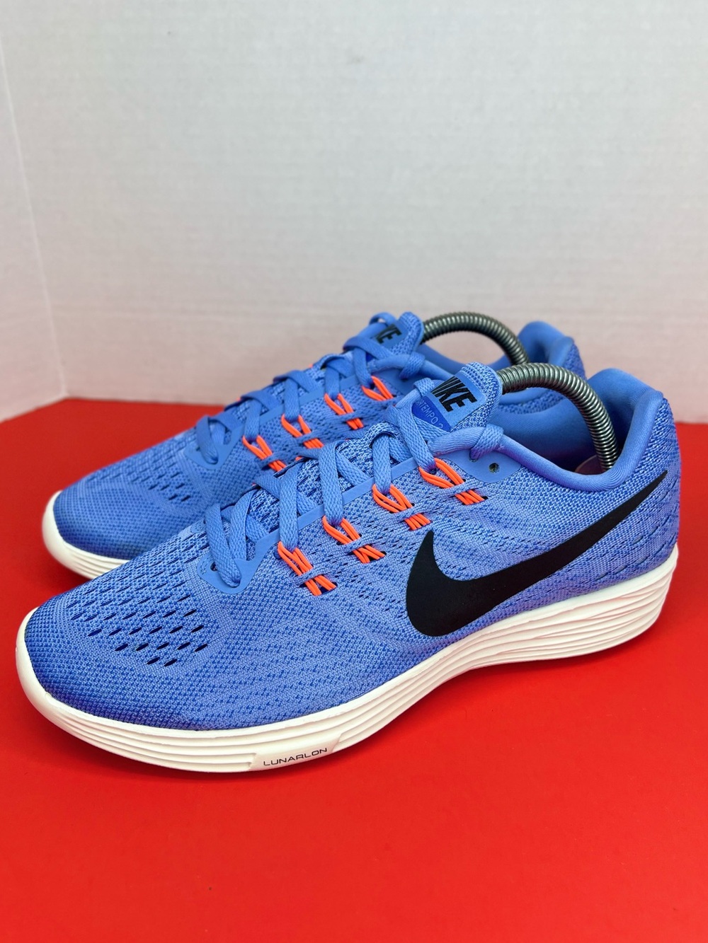 Nike LUNARTEMPO 2 Women's Running Size 9.5M Chalk Blu/Hyper Crimson Like New!